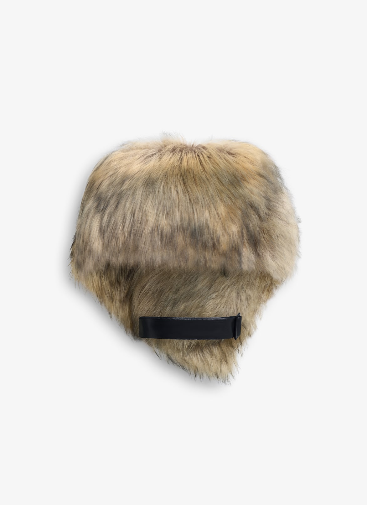 SHEARLING SCARF ALAÏA SAND/BLACK SHEARLING SCARF